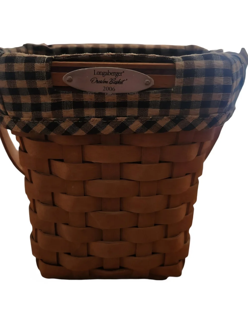 Longaberger 2006 Dresden Tour Basket w/ Plastic Protector & Fabric Liner